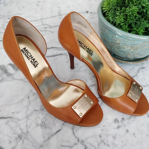 MICHAEL Michael Kors Classic Open Toe Heels Sz 7 - Picture 2 of 5